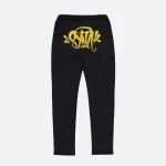 Syna World Trousers: Yellow Logo – Blackk. An attractive product – get new items at an affordable price. At Syna World.
