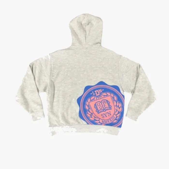Discover the Syna Crest Pack Logo White/Pink Hooded Top at Syna Worlds. We created this unique design.