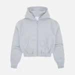 Discover the Syna Women’s grey zip-up hoodie at an affordable price in our official shop. We offer high quality and unique designs.