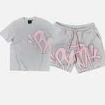 Buy the Synaworld Syna Logo Grey/Pink Set Shorts Set for men and women from Syna Worlds. We created this unique design.