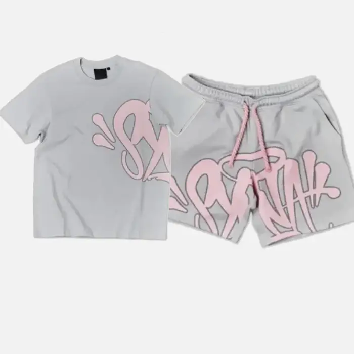 Buy the Synaworld Syna Logo Grey/Pink Set Shorts Set for men and women from Syna Worlds. We created this unique design.
