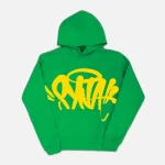 Discover the Synaworld ‘Syna Logo’ Green Hooded Top in our official shop. A comfortable, high-quality garment.