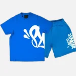 Syna world Team Syna Blue Short Set limited stock available at Syna Worlds. A sweatshirt of incredible quality