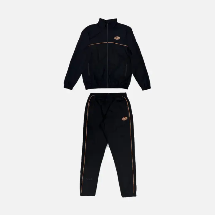 Get the Syna x CRG Black Shell Tracksuit at an affordable price – a unique, high-quality design available at Syna Worlds. Hurry!