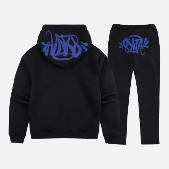 Buy the Syna World Blue Logo Black Tracksuit from the official Syna Worlds shop. Fast worldwide delivery with returns.