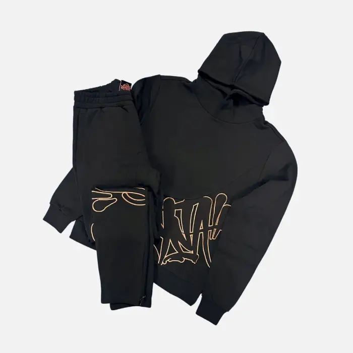 Buy the stylish Syna Logo Slice Tracksuit Black/Rose Gold from Syna Worlds. The best quality available.