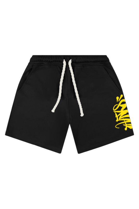 Discover the finished product: Syna World x Central Cee Team Shorts Black/Yellow at Syna World. Fast delivery
