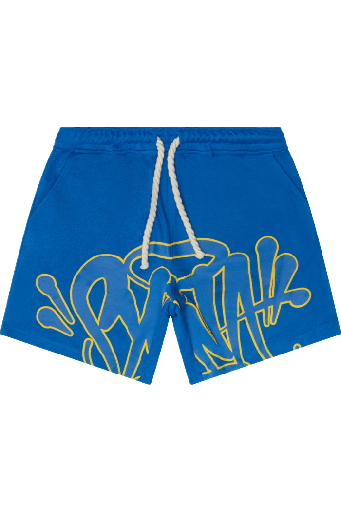 Discover the finished product:Syna World Shorts with Syna Logo Blue/Yellow at Syna World. Fast delivery worldwide