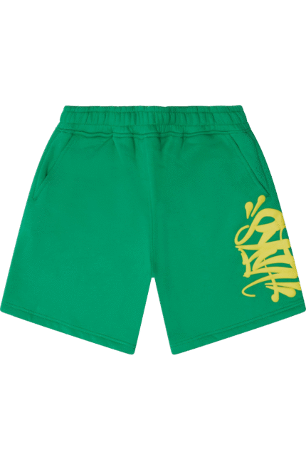 Discover the finished product: Syna World Shorts with Syna Logo Green/Yellow at Syna World. Fast delivery worldwide